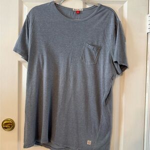 Marine Layer Heathered Blue Short Sleeve Tee